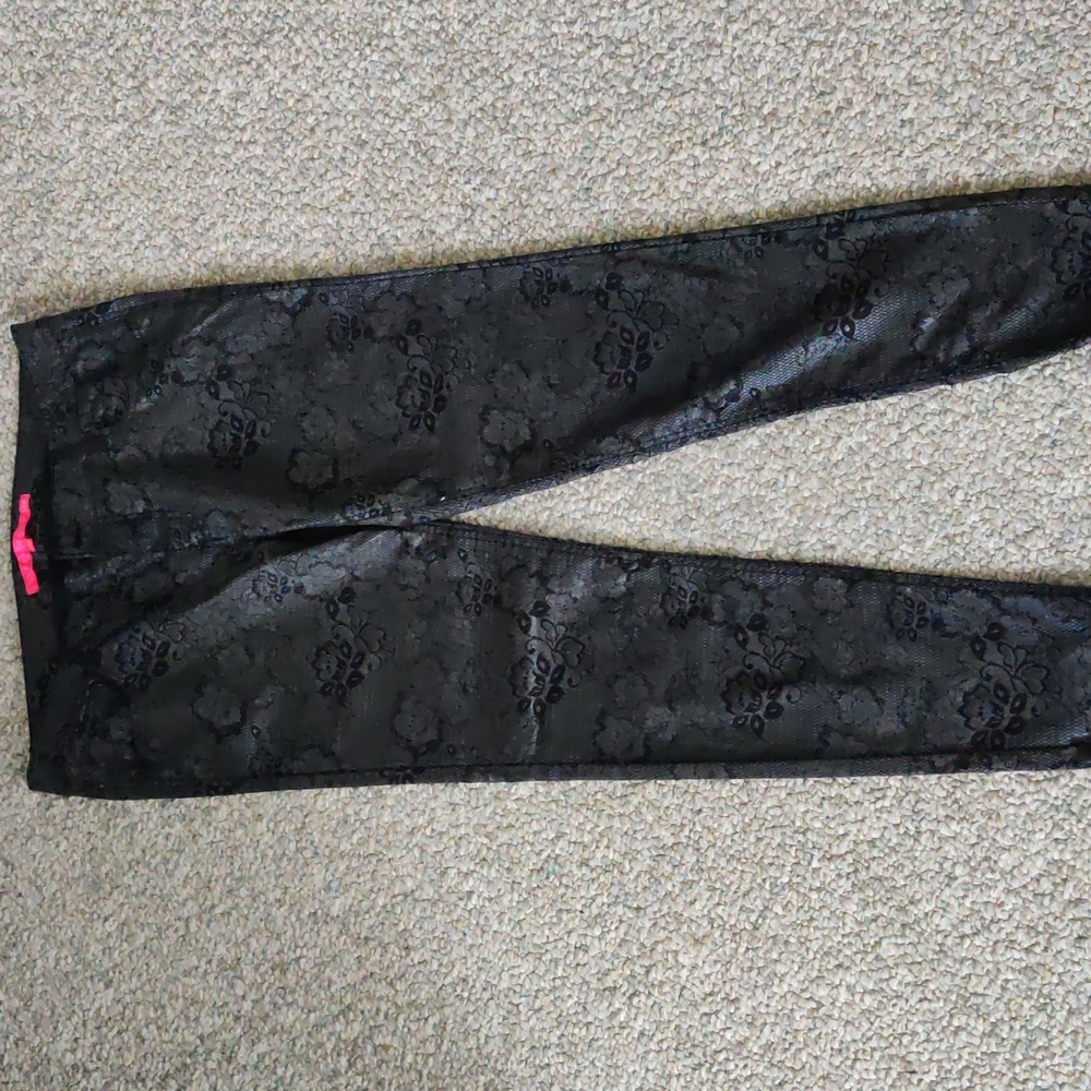 NWOT TINSELTOWN denim couture skinny pants black/grey size 15